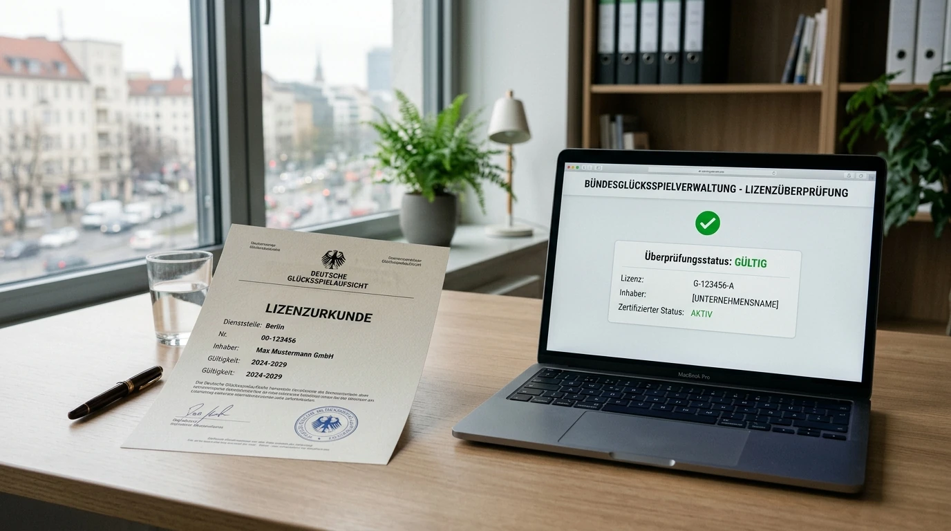 Neutrale Darstellung eines ausländischen Lizenzregisters