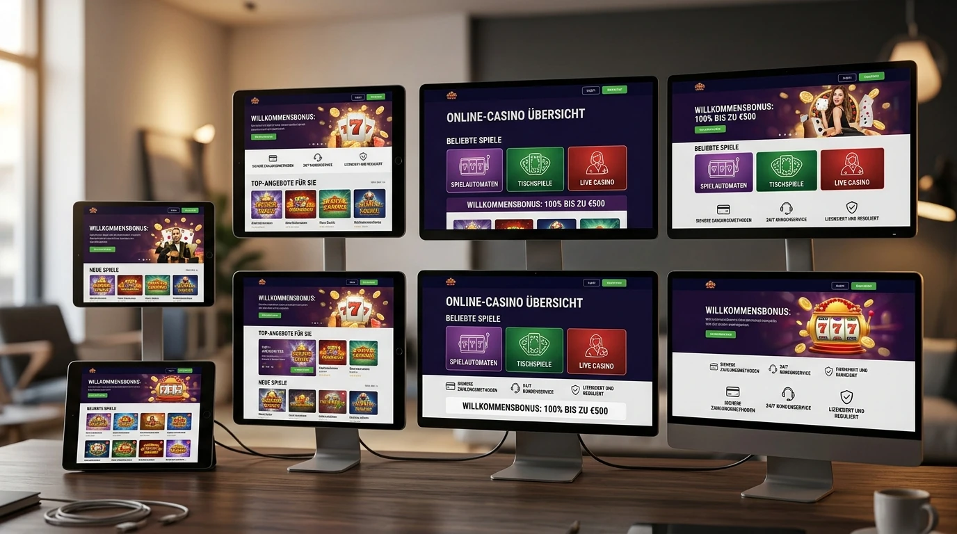 Vergleichsübersicht lizenzierter deutscher Online-Casinos mit Sofort-Zahlung