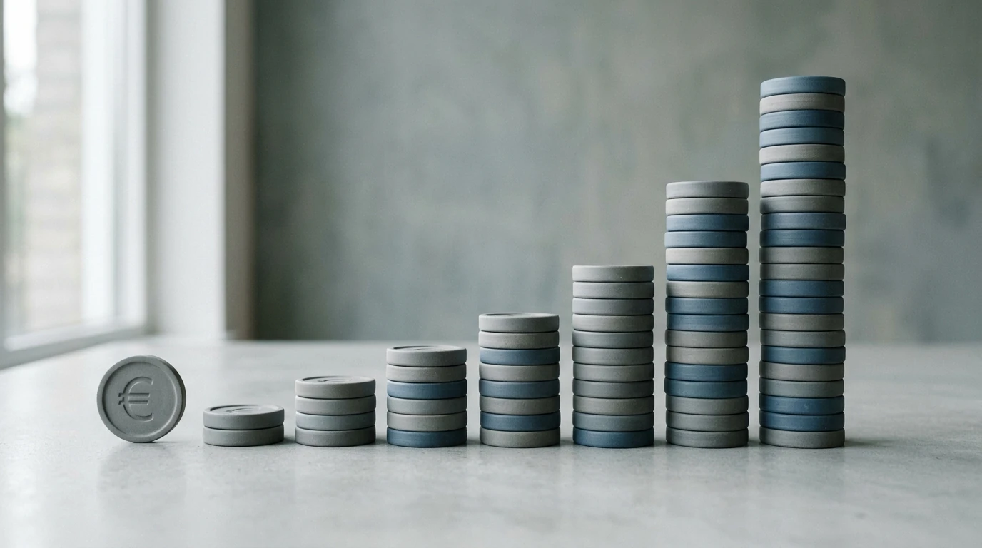 Symbolische Darstellung der Bonusbeträge ohne Einzahlung von fünf bis zweihundert Euro