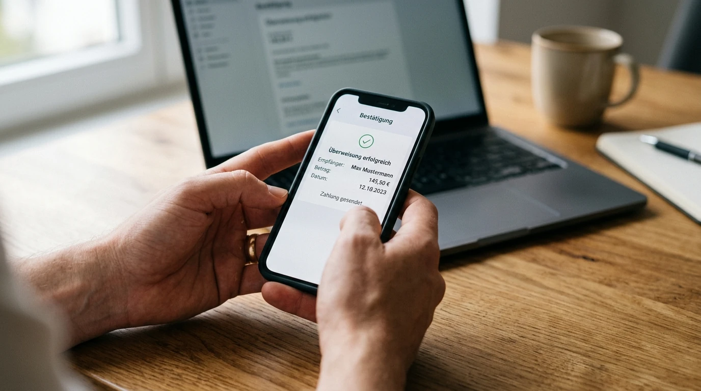 Einzahlung per Klarna Sofortüberweisung im Online-Banking bestätigen