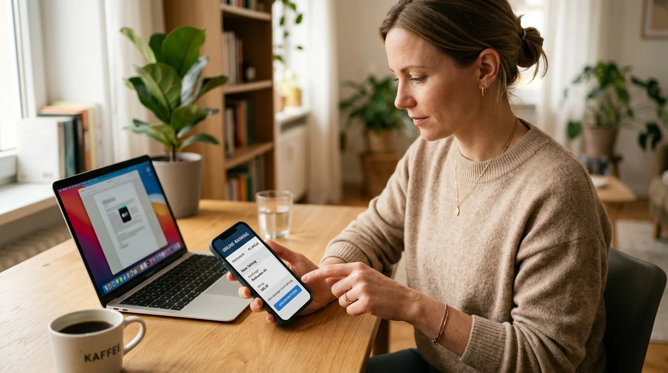 Einzahlung per SEPA-Überweisung im Online-Banking mit TAN-Freigabe