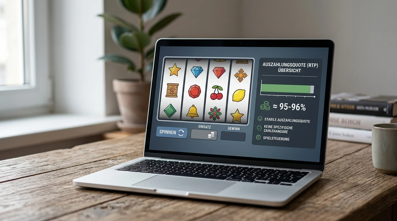 Neutrale Spielautomaten-Reels auf einem Bildschirm mit unkenntlicher Gestaltung